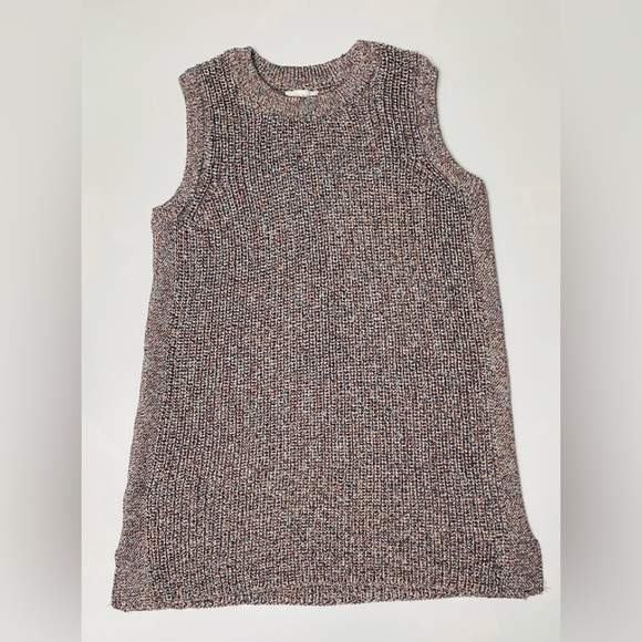 Ella Moss Womens Knitted Vest/Sleeveless Sweater Tank SZ L Indigo Mood - Picture 2 of 11